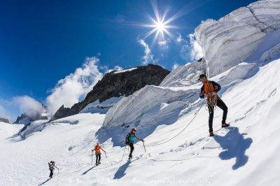 Randonnée glaciaire, Glacier et dôme de la Lauze 