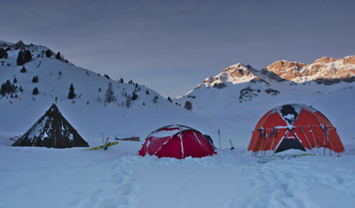 Ski de randonnée avec bivouac