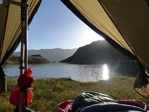 Randonnée 2 jours  Bivouac montagne lac   