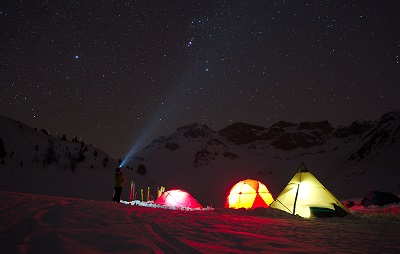 Ski rando, bivouac 2 jours