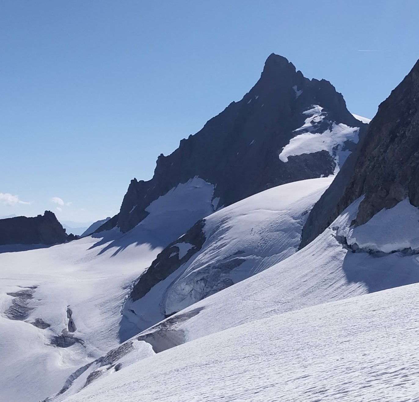 Alpinisme initiation, pic du Râteau ouest 3769m