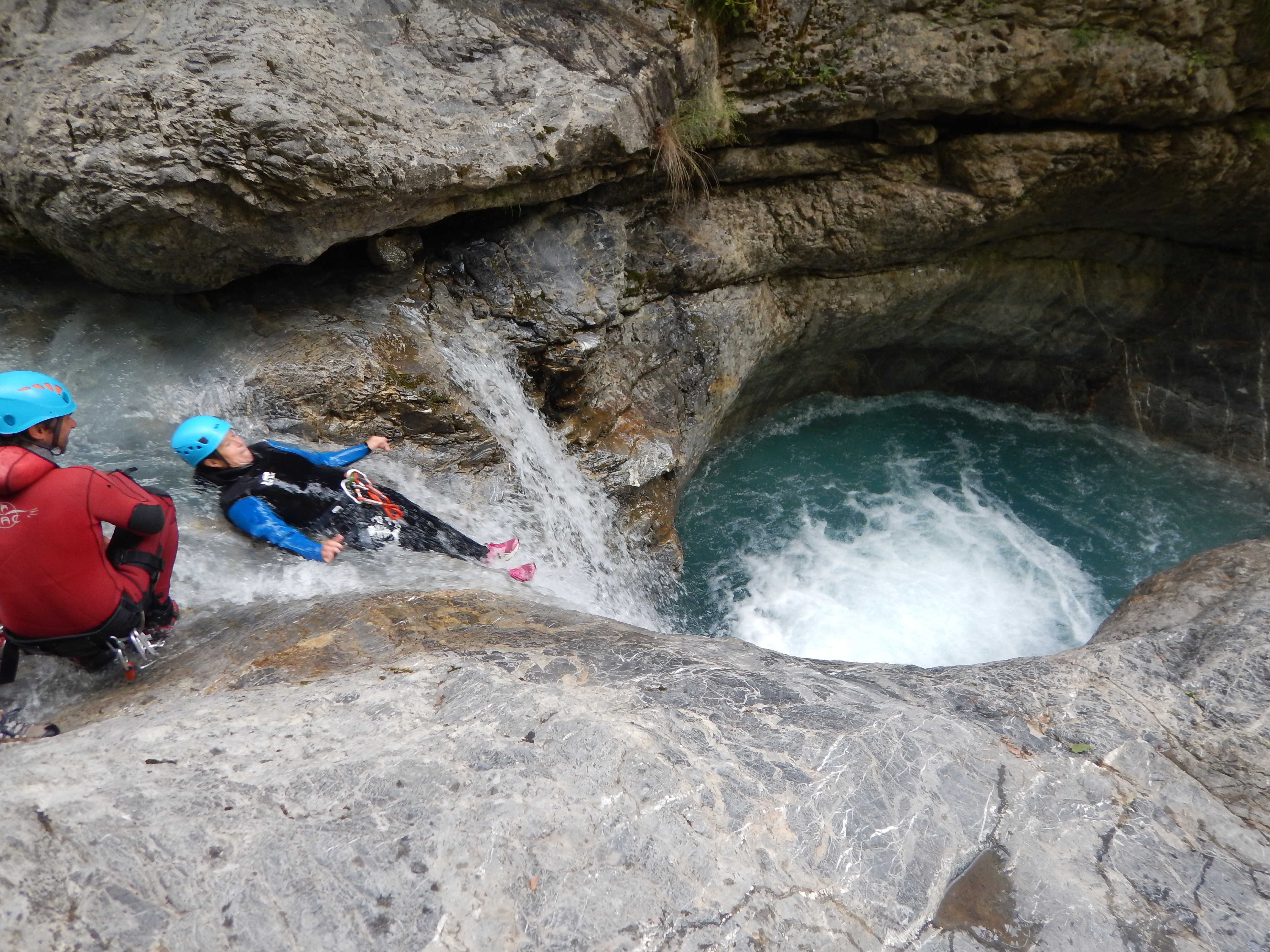 Tobogan canyoning