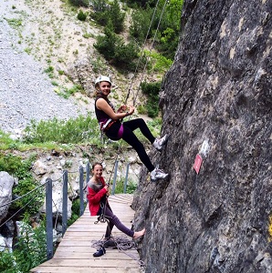 Escalade en falaise.