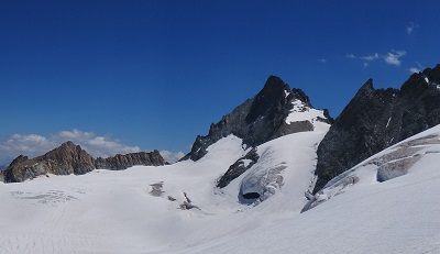 Alpinisme initiation, pic du Râteau ouest 3769m