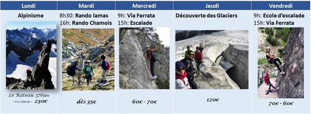 planning ete 2025 semaine